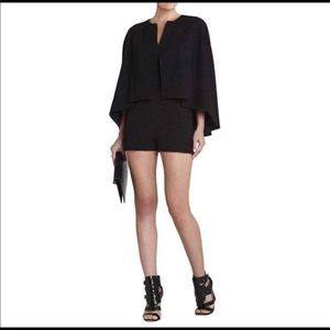 BCBGMAXAZRIA Brianne Capelet Cape Romper